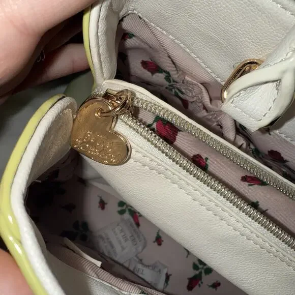 Betsy Johnson Bow Satchel Bag – CLEAN – Pastel Rainbow Ombré – Pearl Detail - Picture 5 of 15